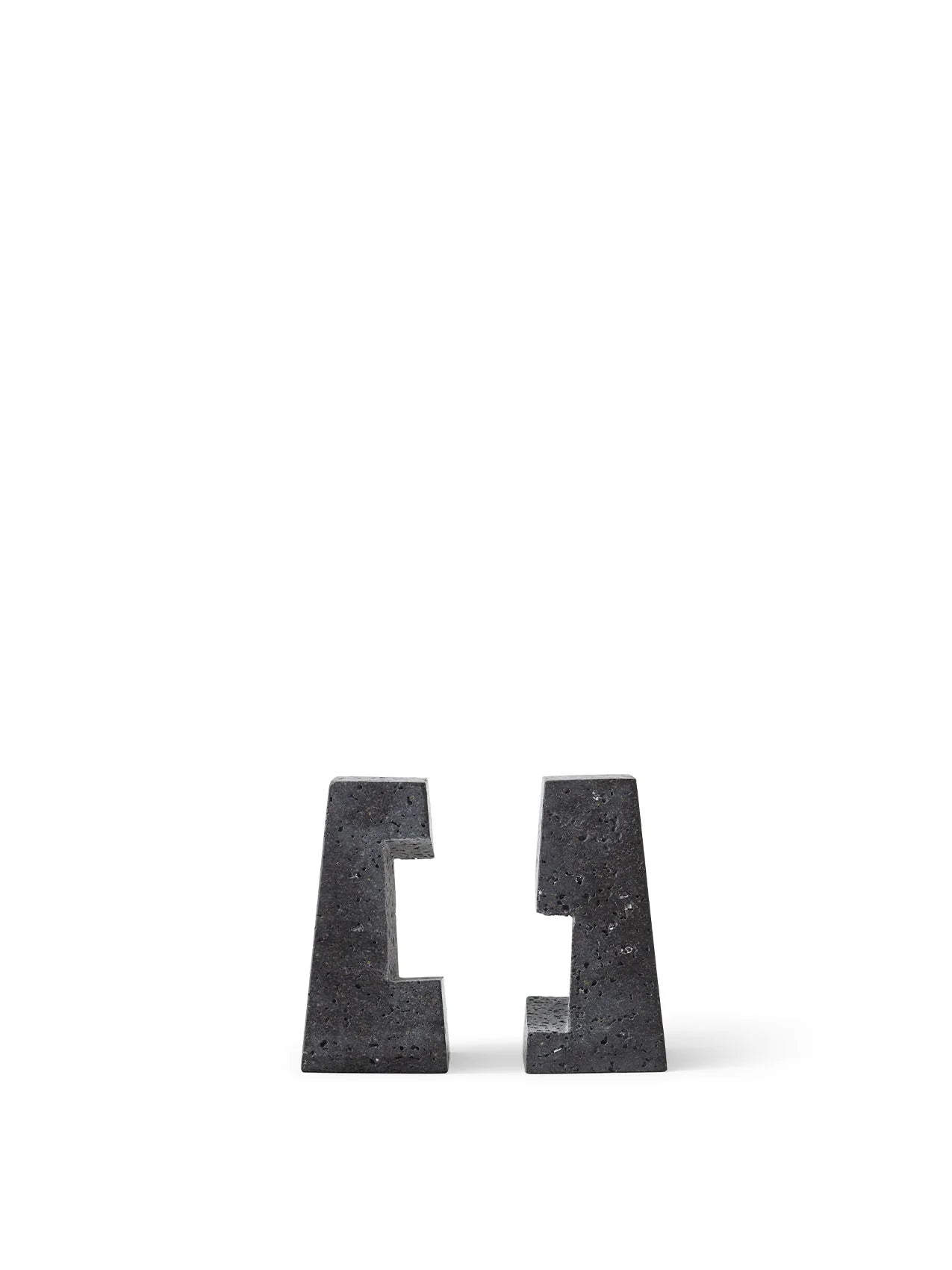 Converge Bookends | Lava Stone