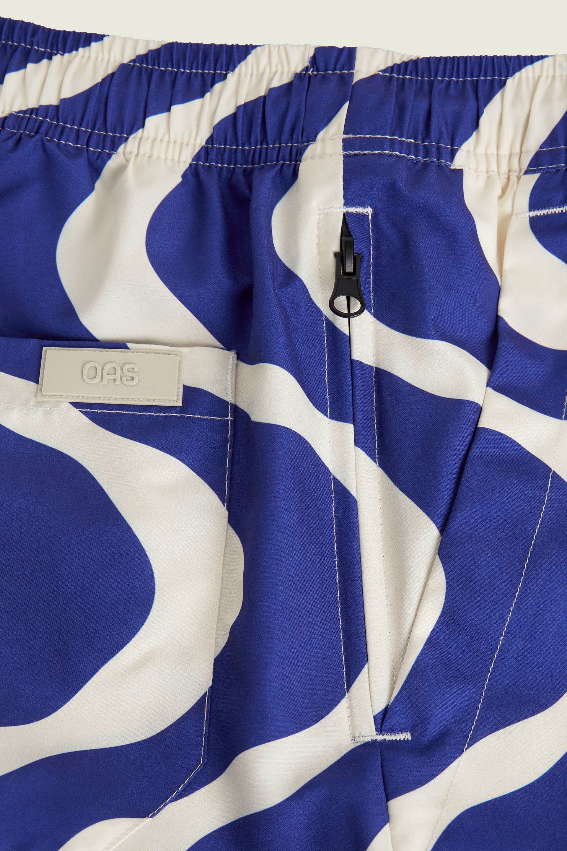 Blue Rippling Swim Shorts