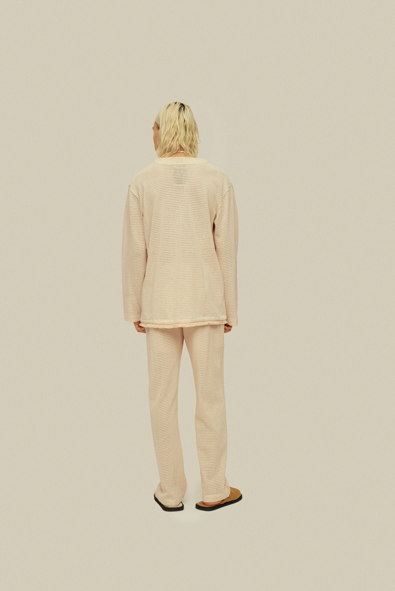 Ecru Net Cardigan