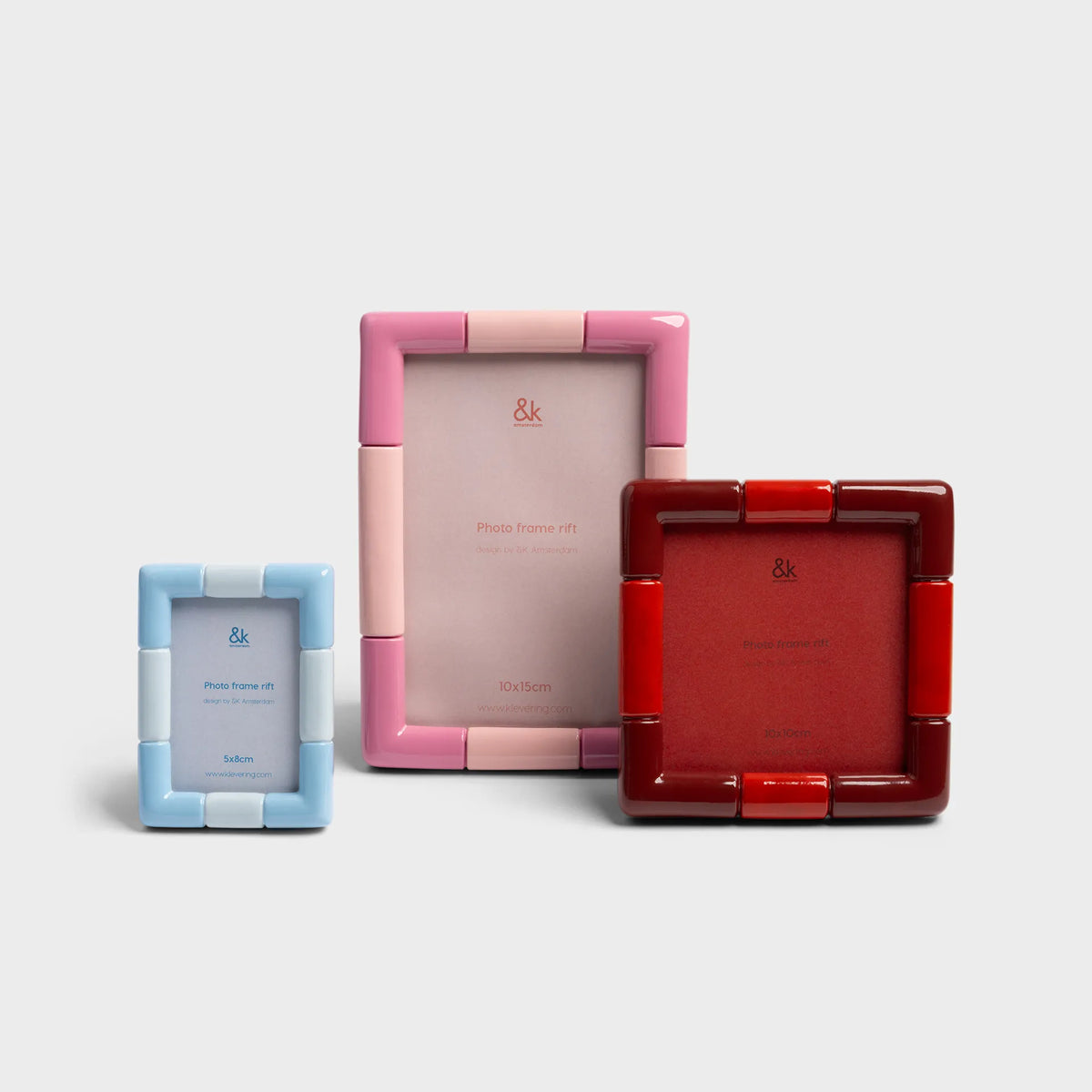 Photo Frame Rift Square Burgundy