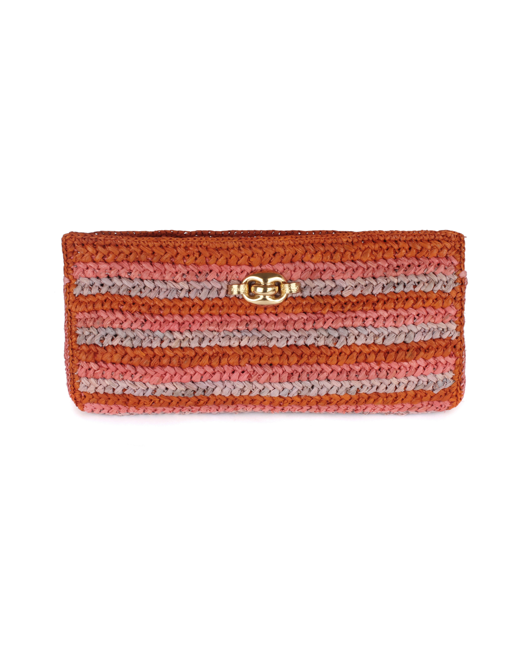 Uptown Raffia Clutch