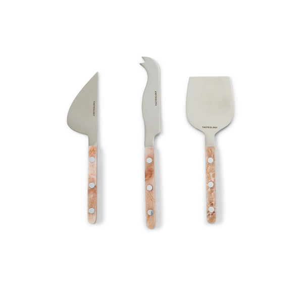 Cheese Knives Set Of 3 | Taupe