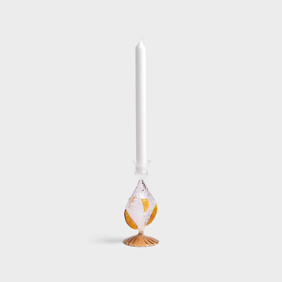 Candle Holder Fish Pink