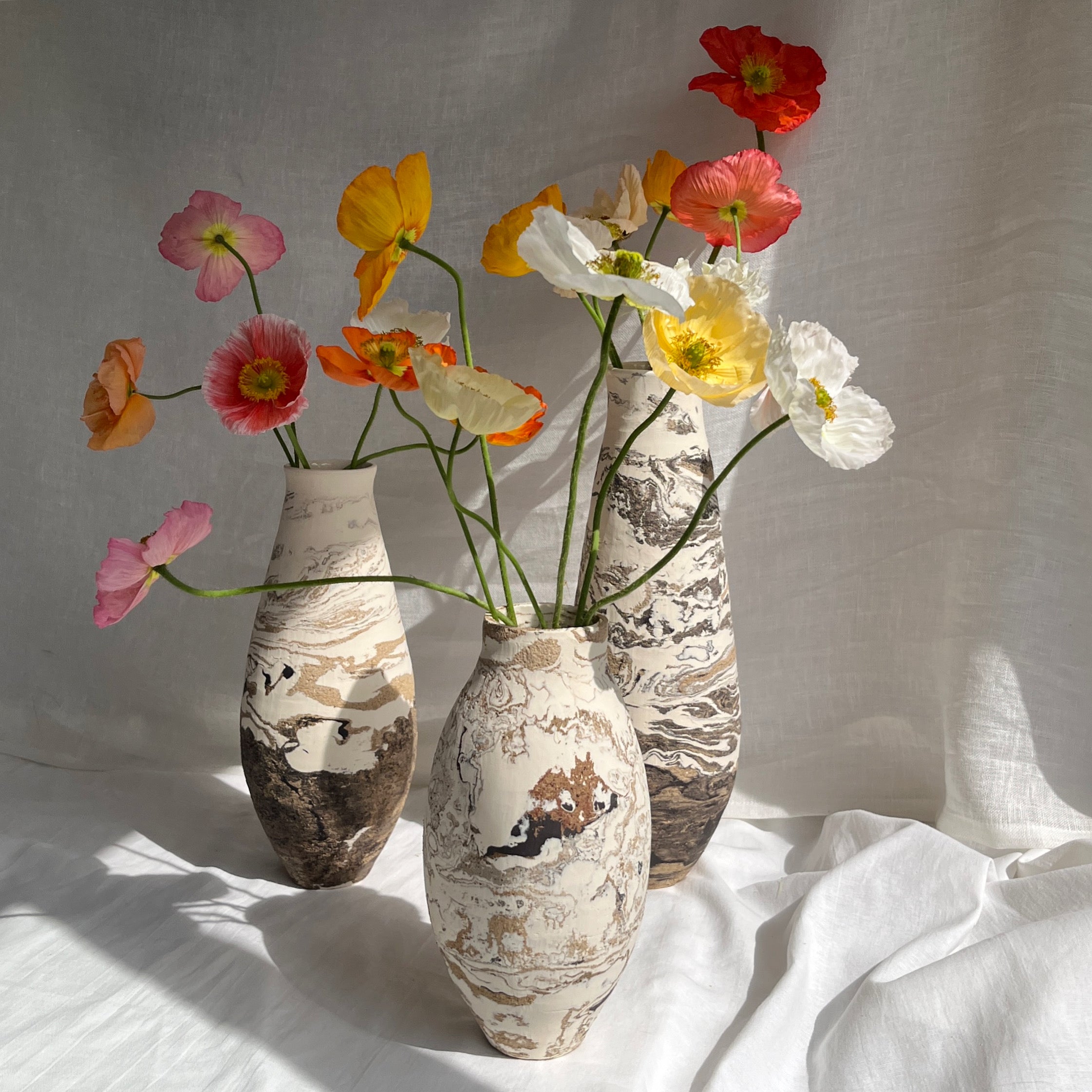 Marble Bottle Vase 2