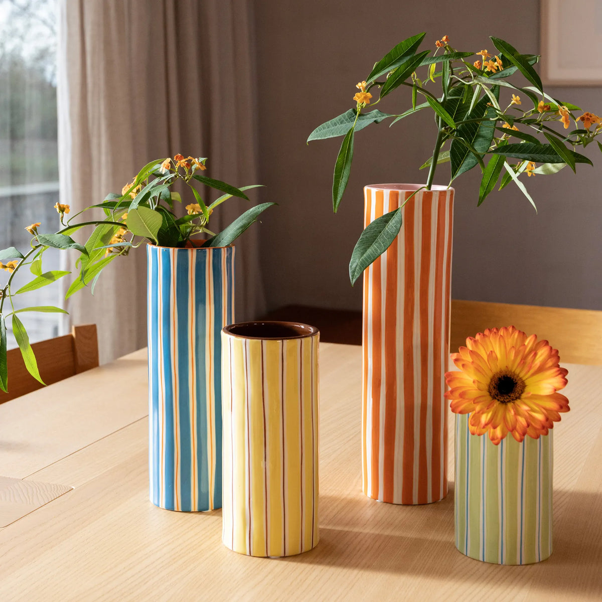 Vase Ray Yellow