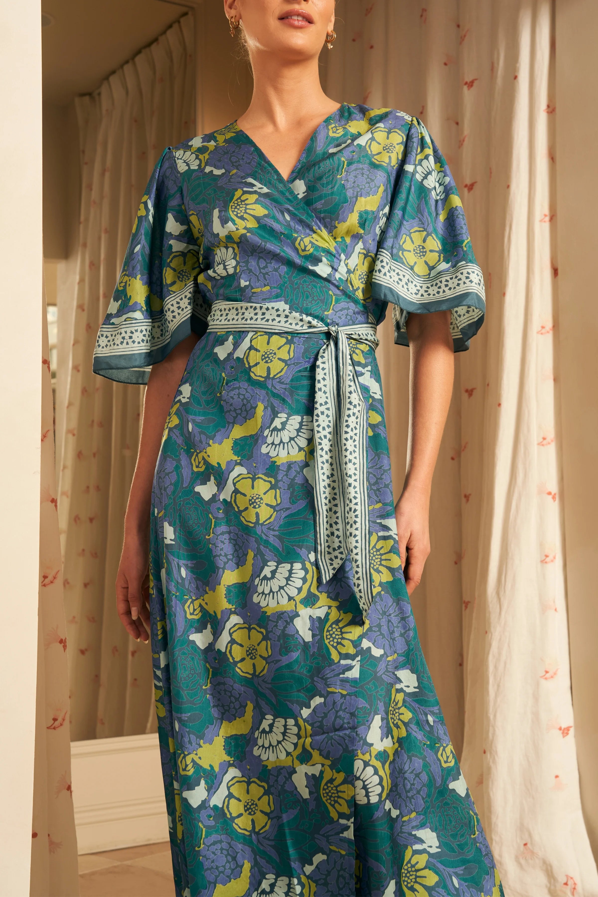 Antonio Wrap Dress | Indigo