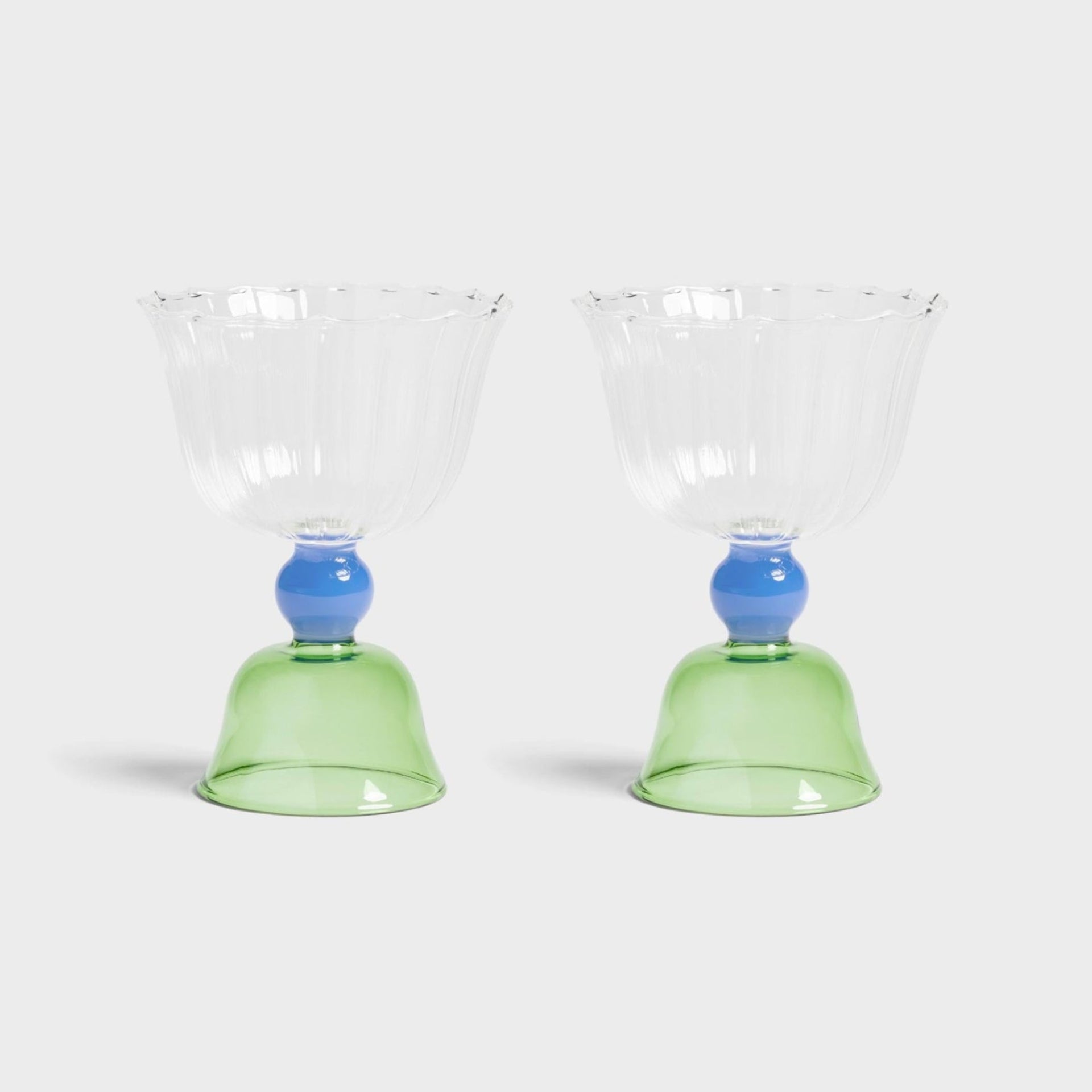 Glass Tulip Set 2 | Green
