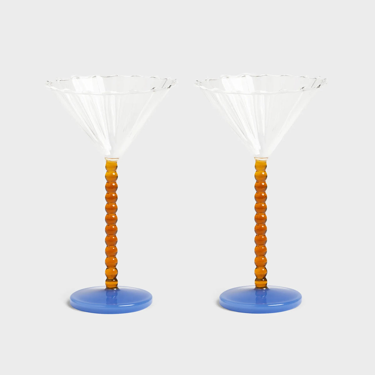 Coupe Perle Amber set of 2
