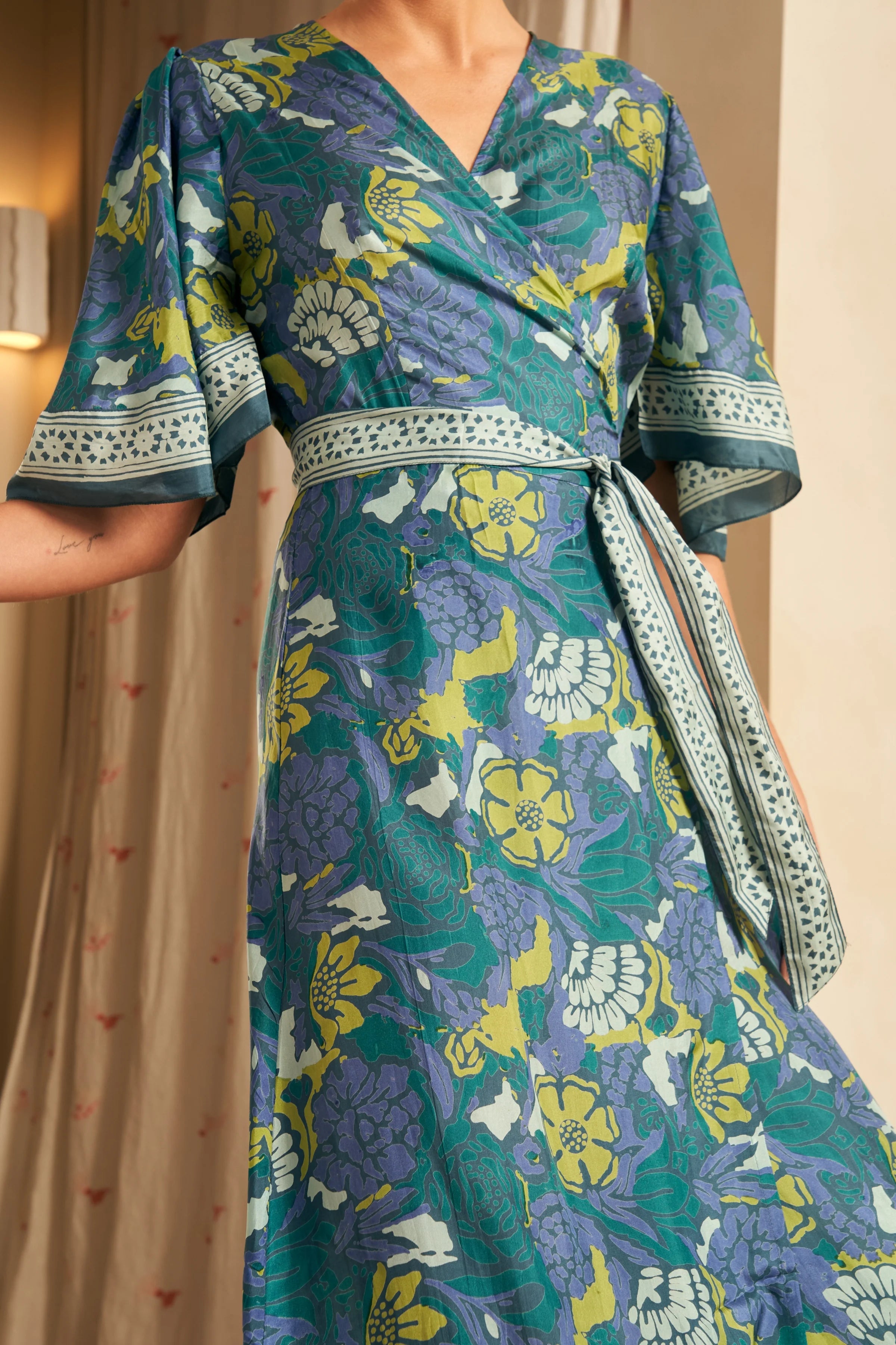 Antonio Wrap Dress | Indigo