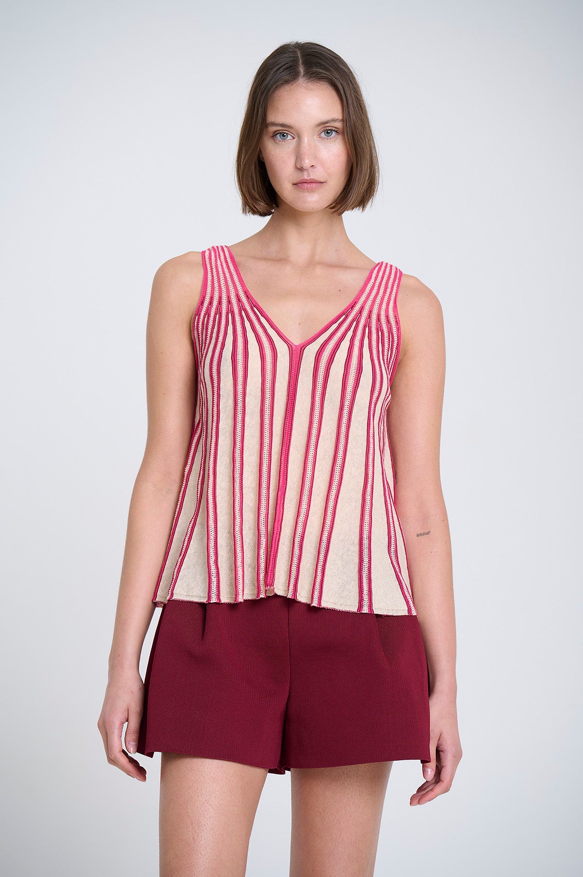 Radial Knitted Top