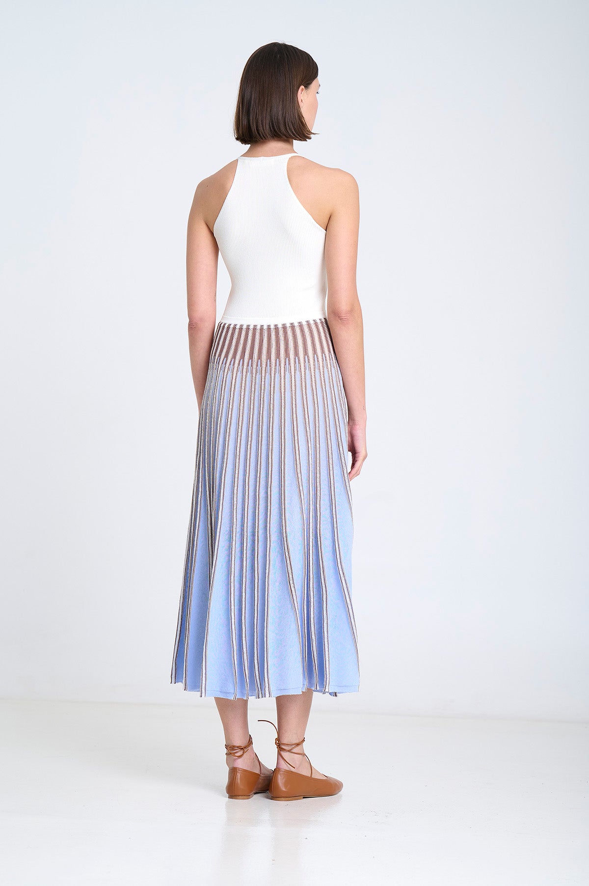 V-Neck Contrast Dress