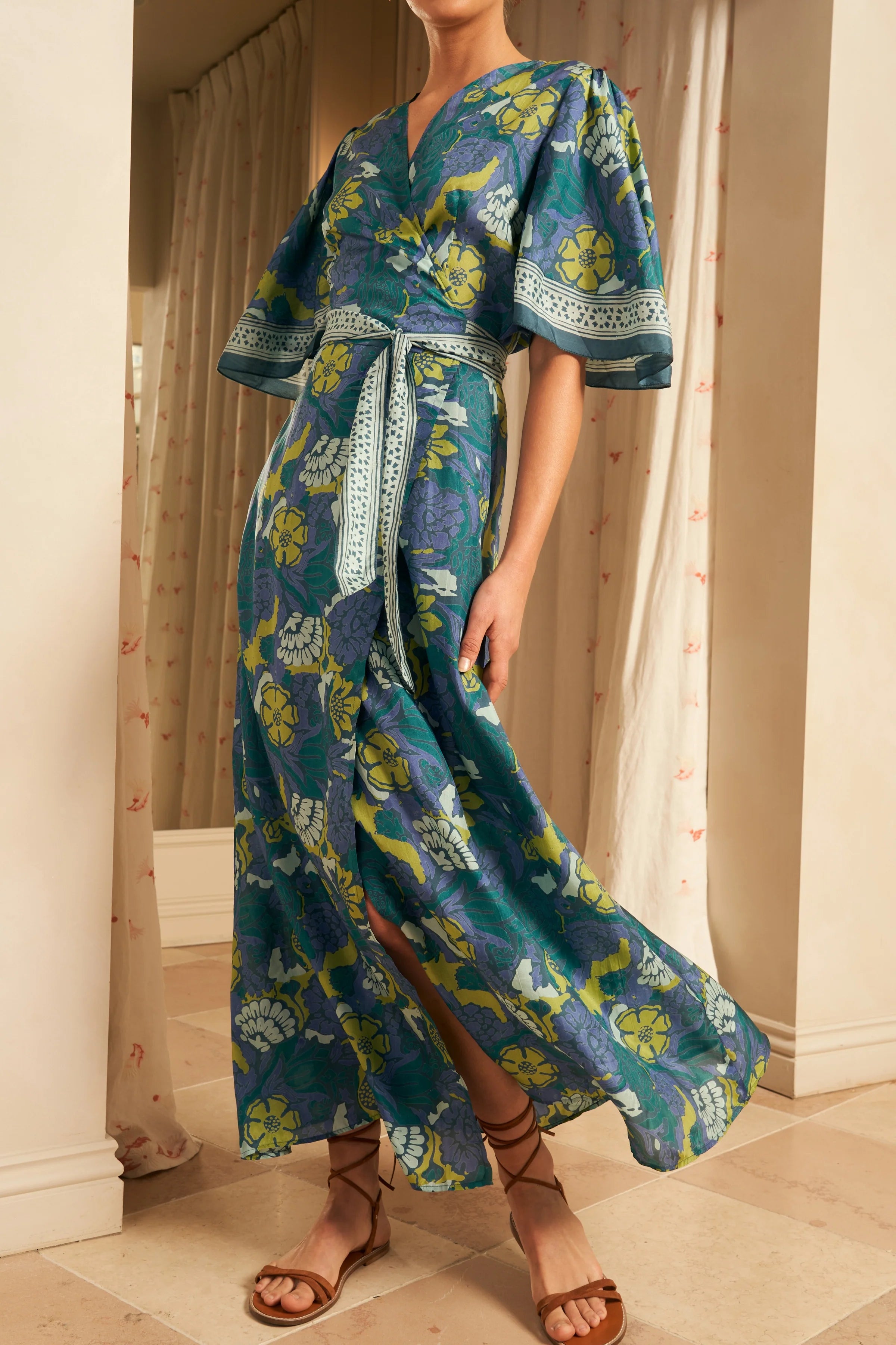 Antonio Wrap Dress | Indigo