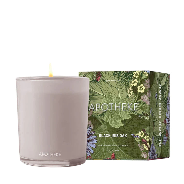 Black Iris Oak Candle