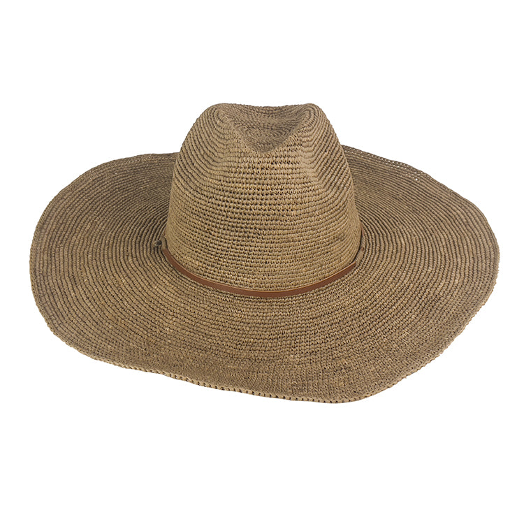 Aziz Hat Braided Tea Tan