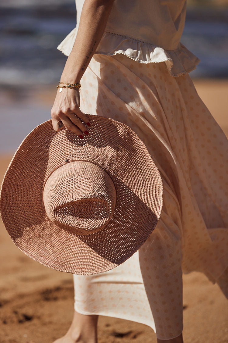 Aziz Hat Braided Tea Tan