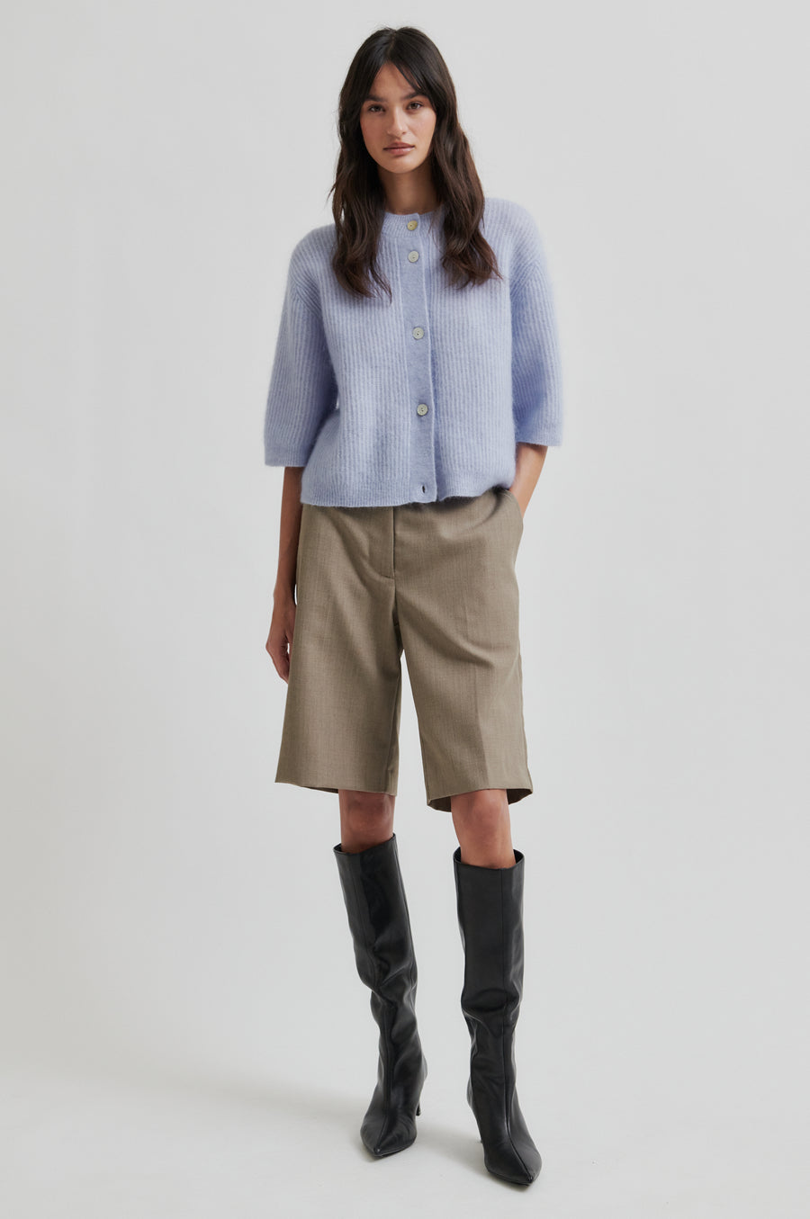 Andrea Knit Rib Cardigan