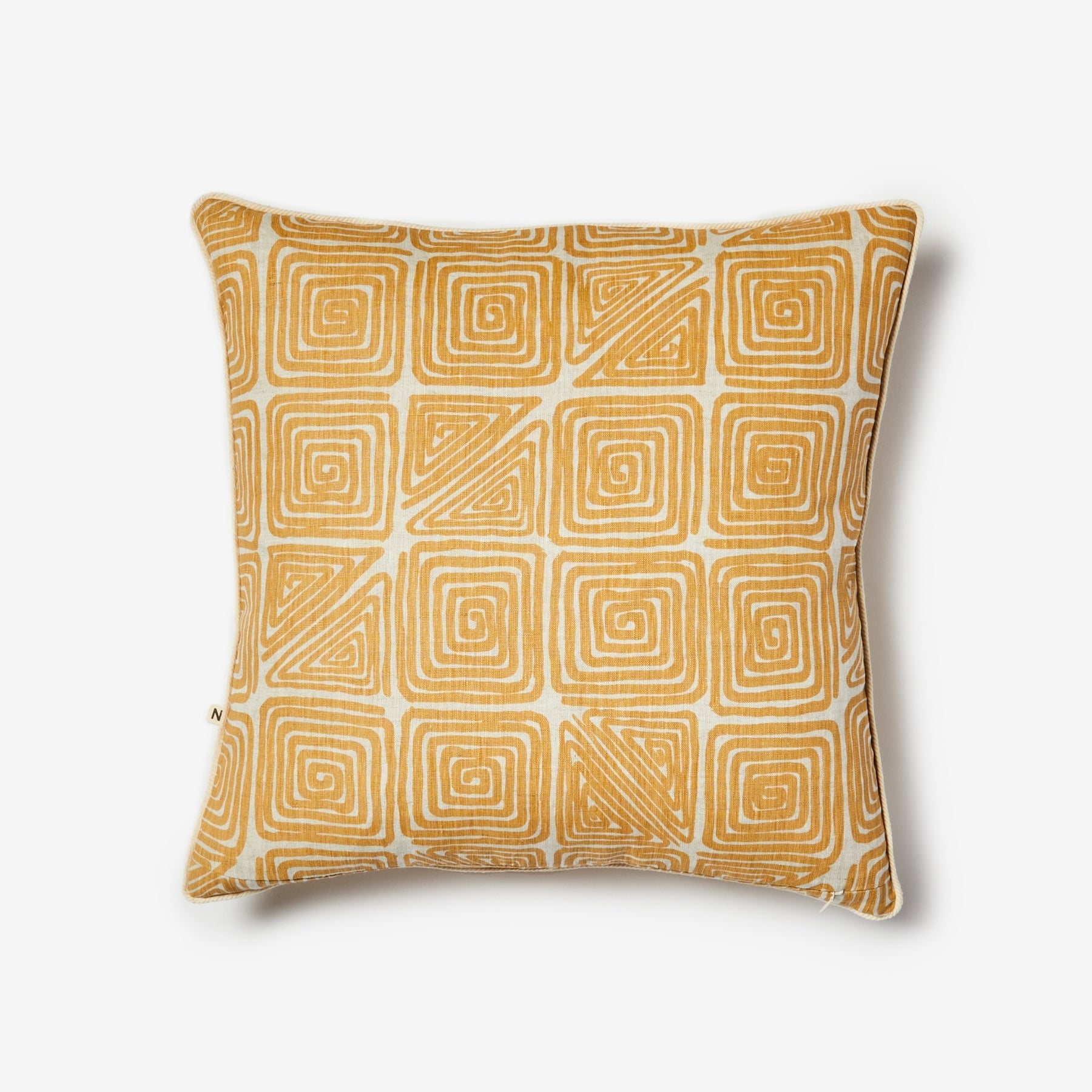 Maze Mustard 50cm Cushion