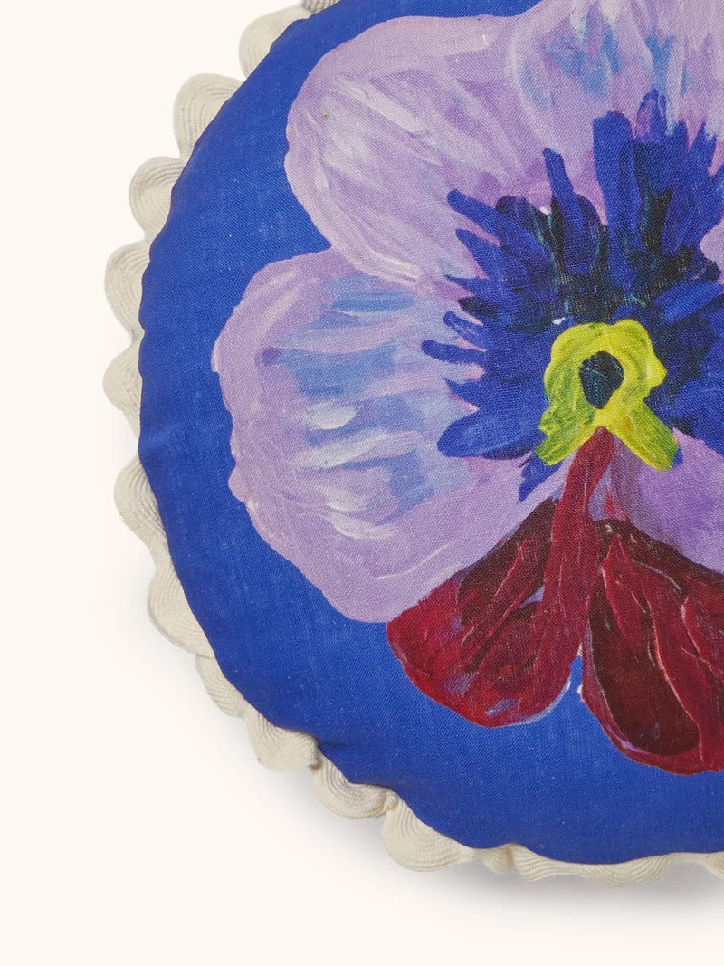 Pansy Round Cushion