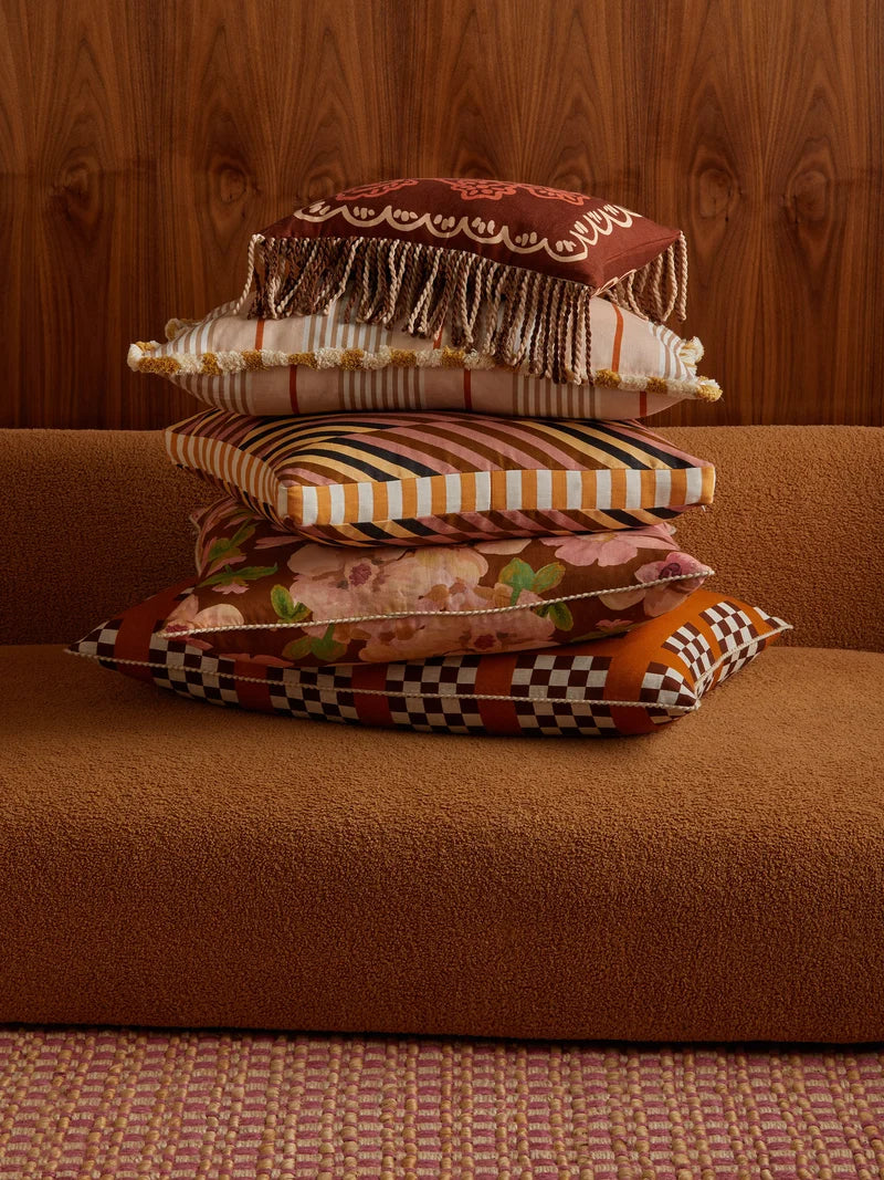 Lattice Tan Cushion