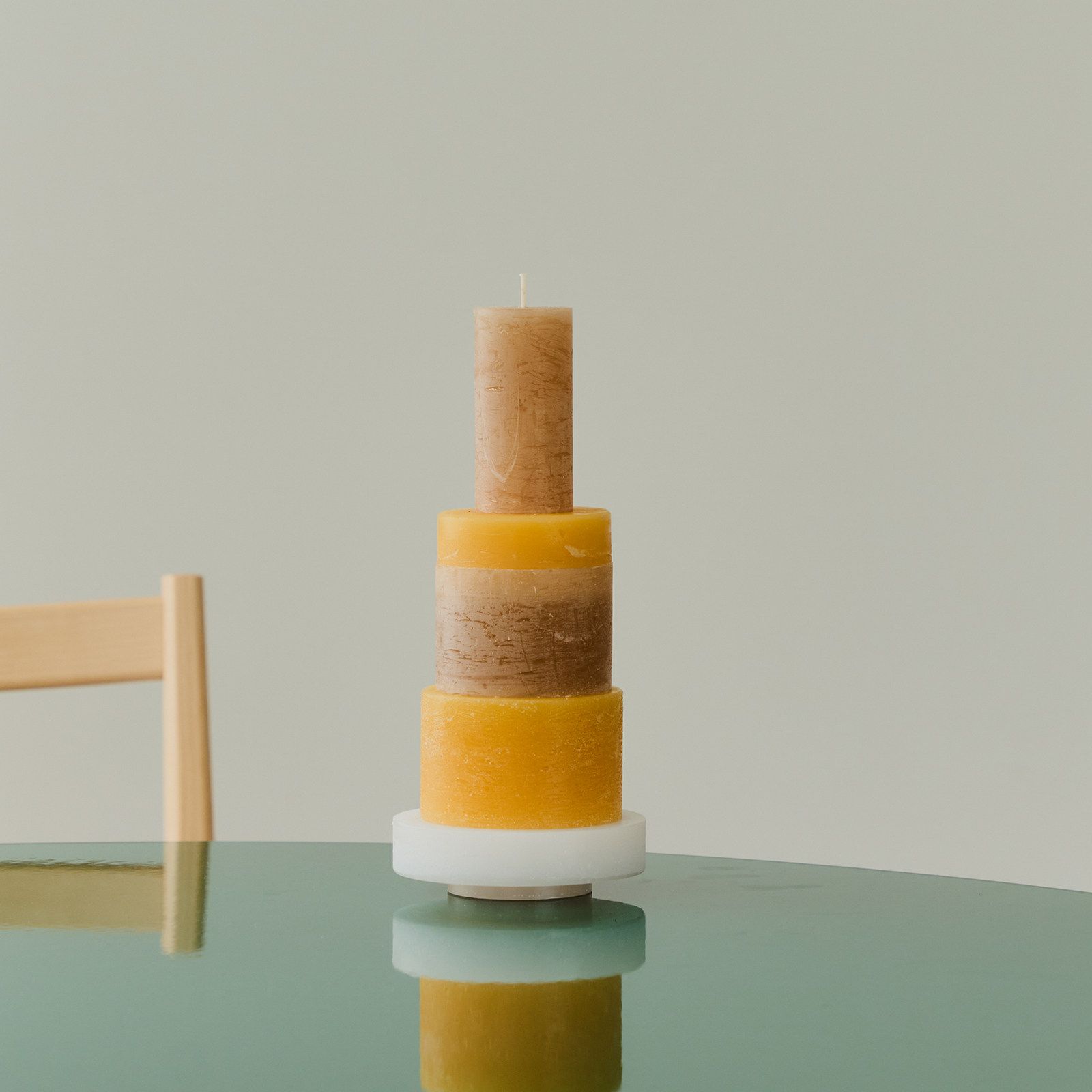 03 Candle Stack | Yellow