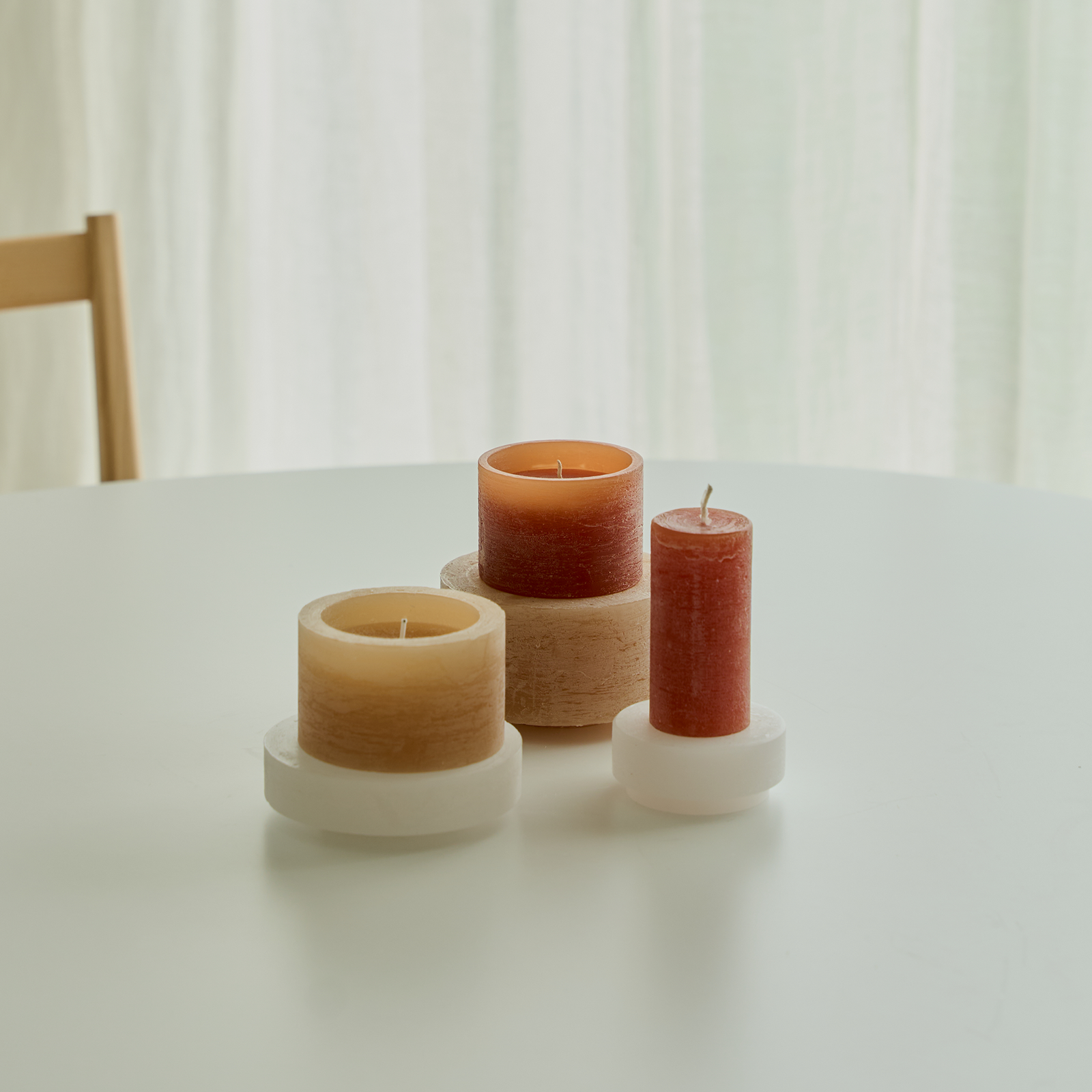 06 Candle Stack | Beige