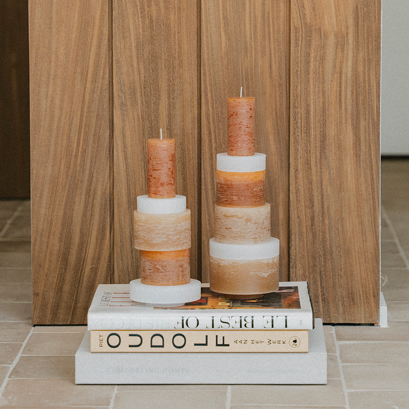 06 Candle Stack | Beige