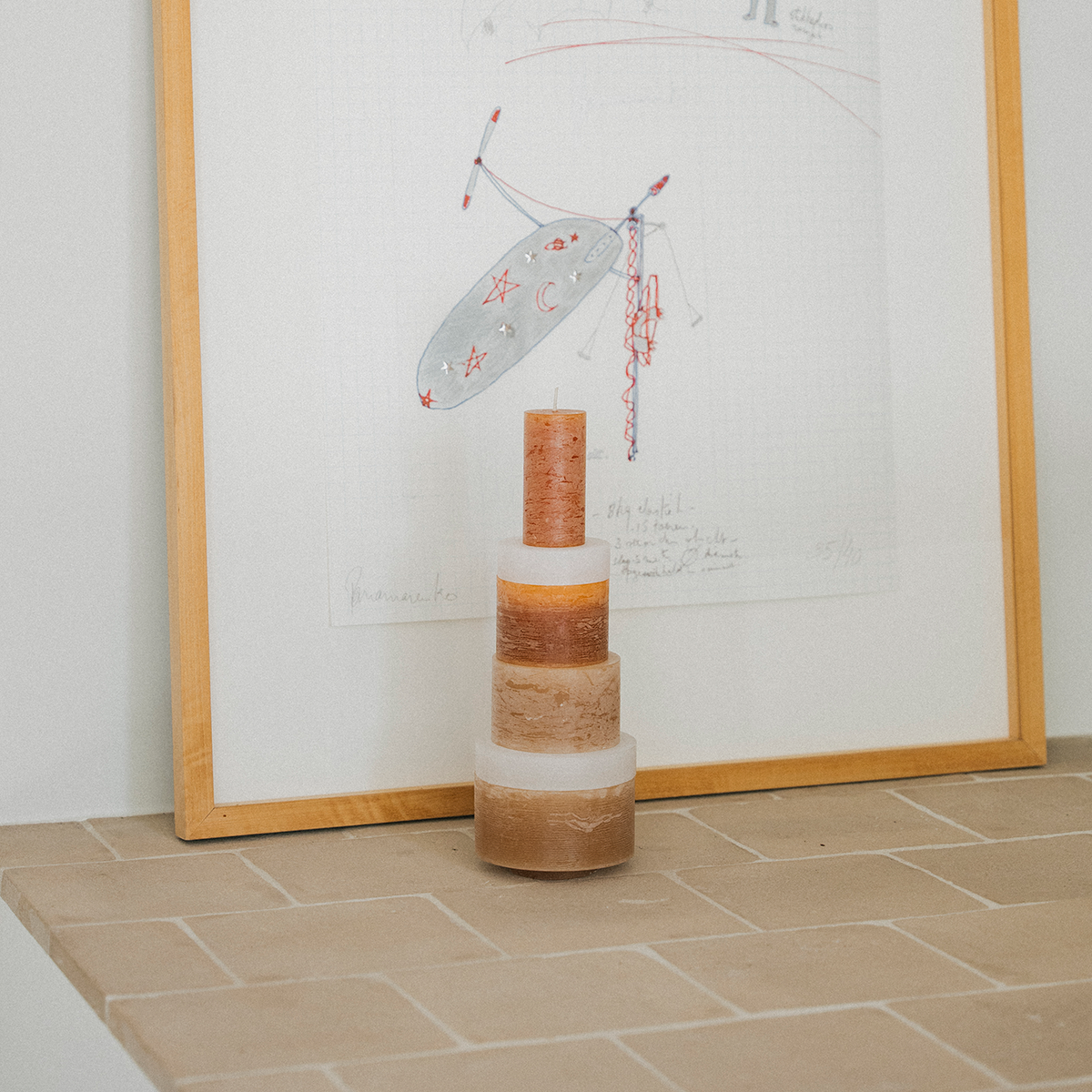 06 Candle Stack | Beige