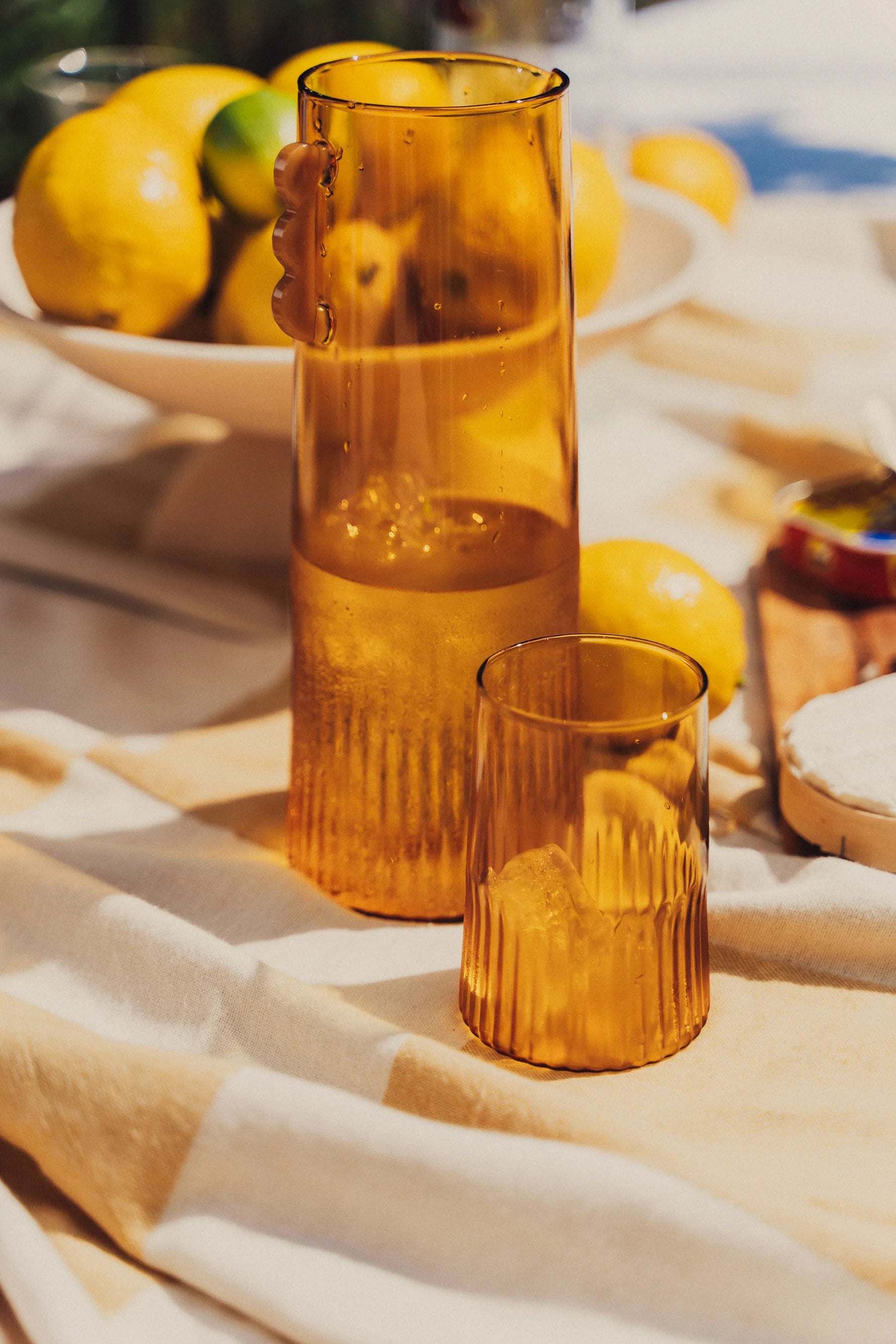 Kairos Water Glass 2 Set | Yellow Topaz