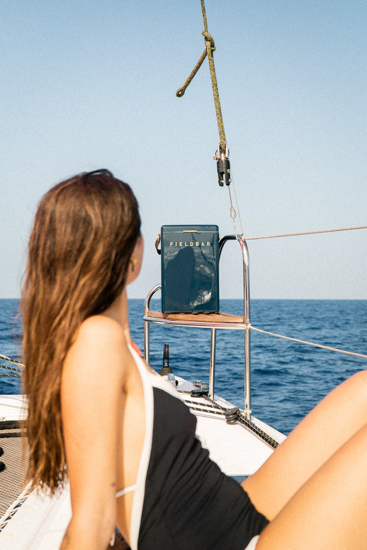 Drinks Box Sea Boat Blue