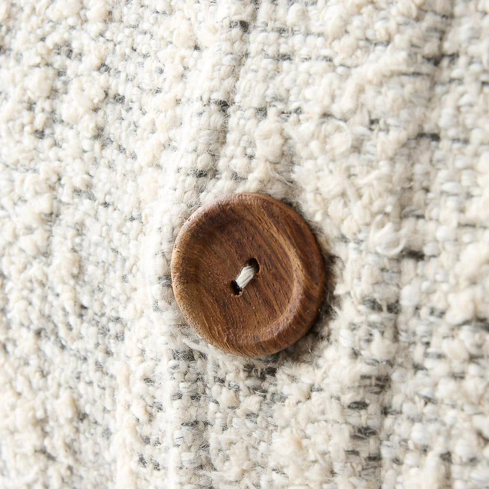 Ida Cushion | Off White/Slate