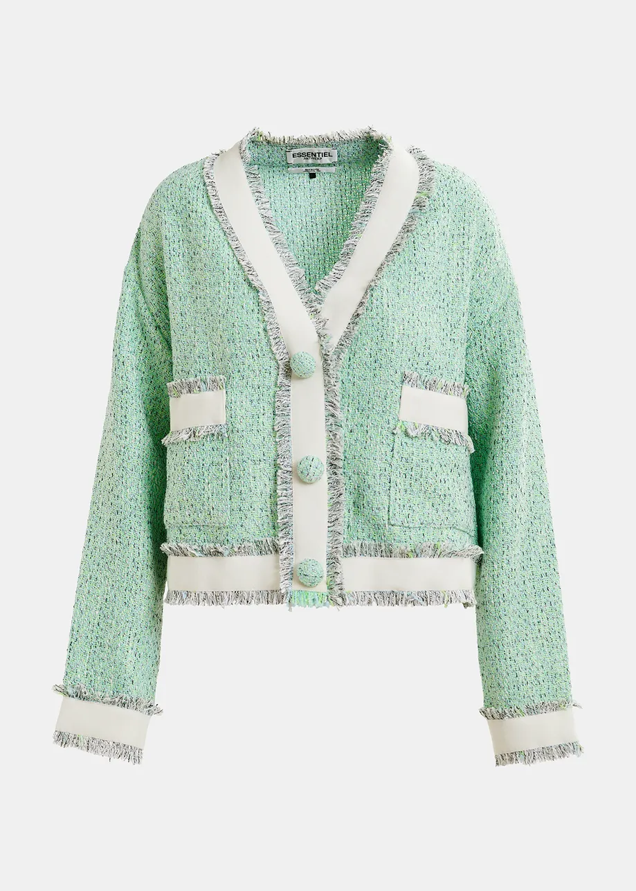 Cropped Fringe Jacket