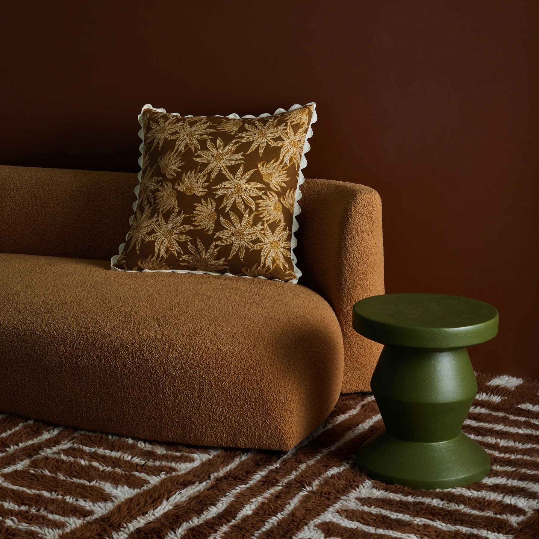 Flannel Flower Cushion