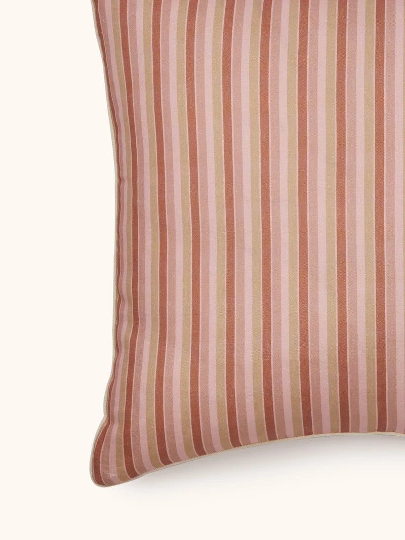 garden Stripe Pink Cushion