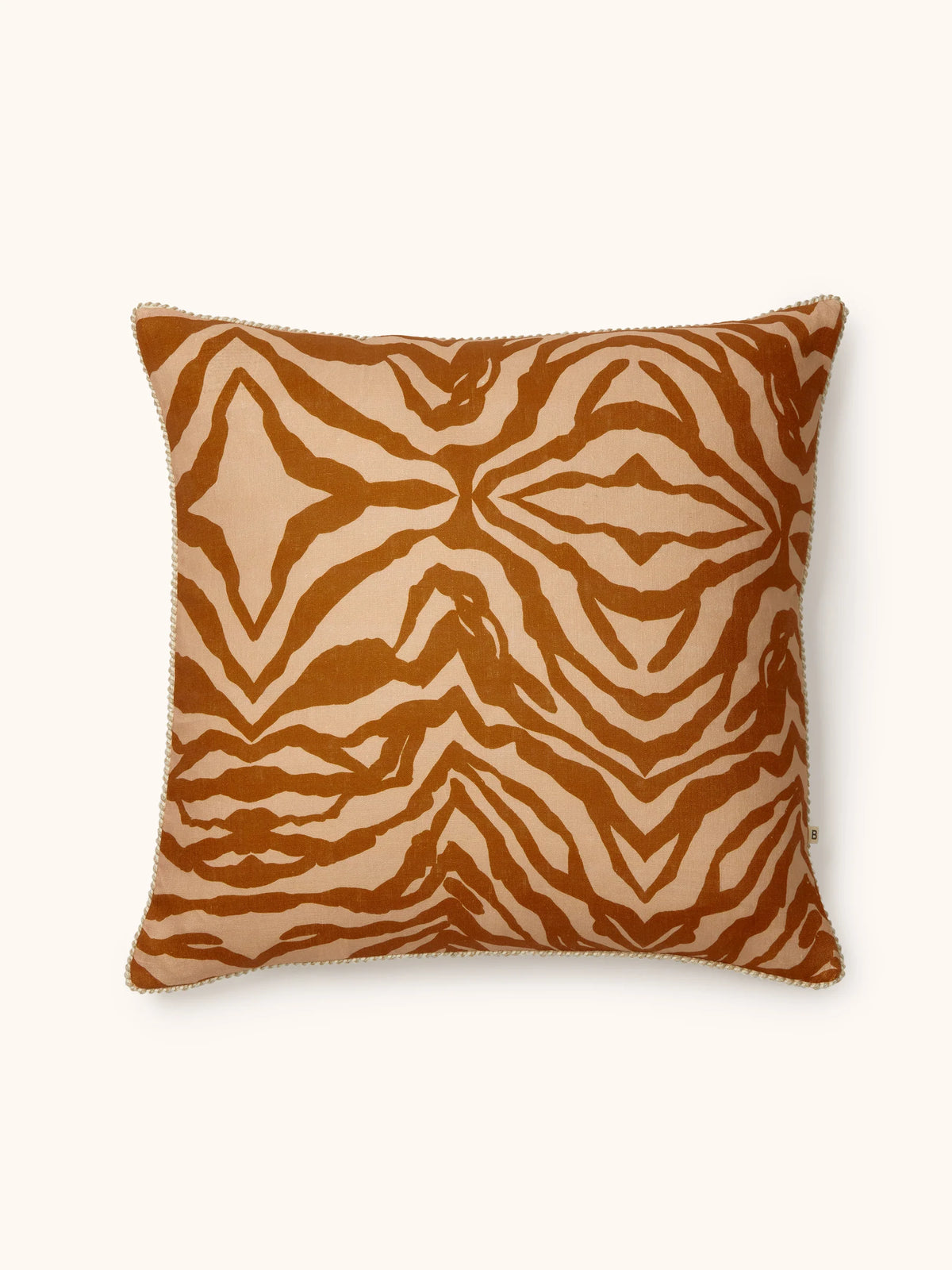 Zebra Tan Cushion