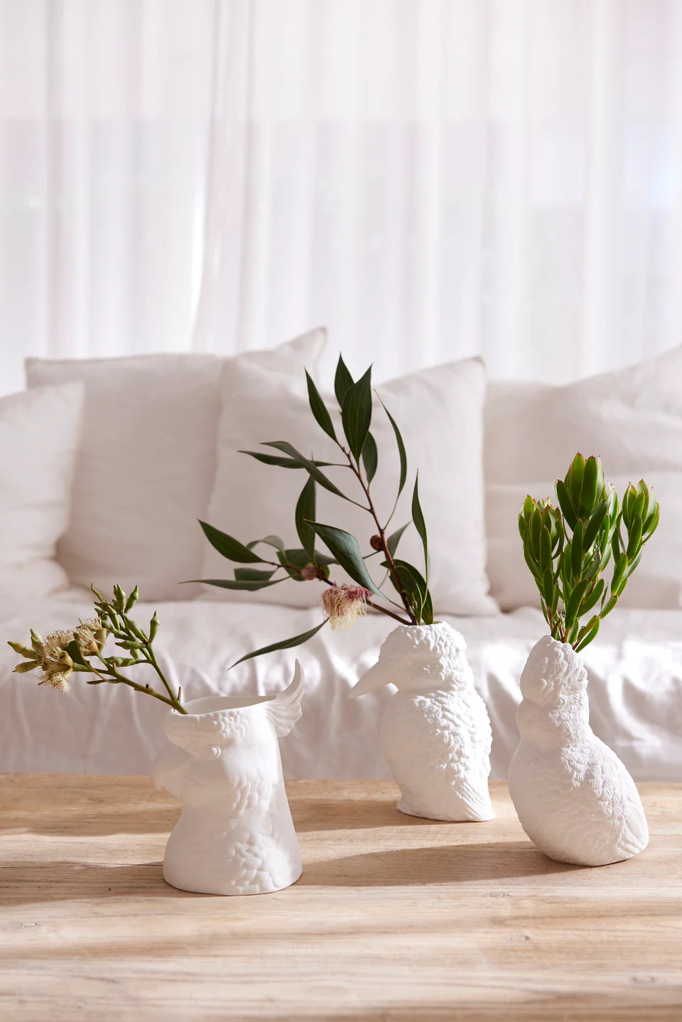 Feather Cockatoo Vase