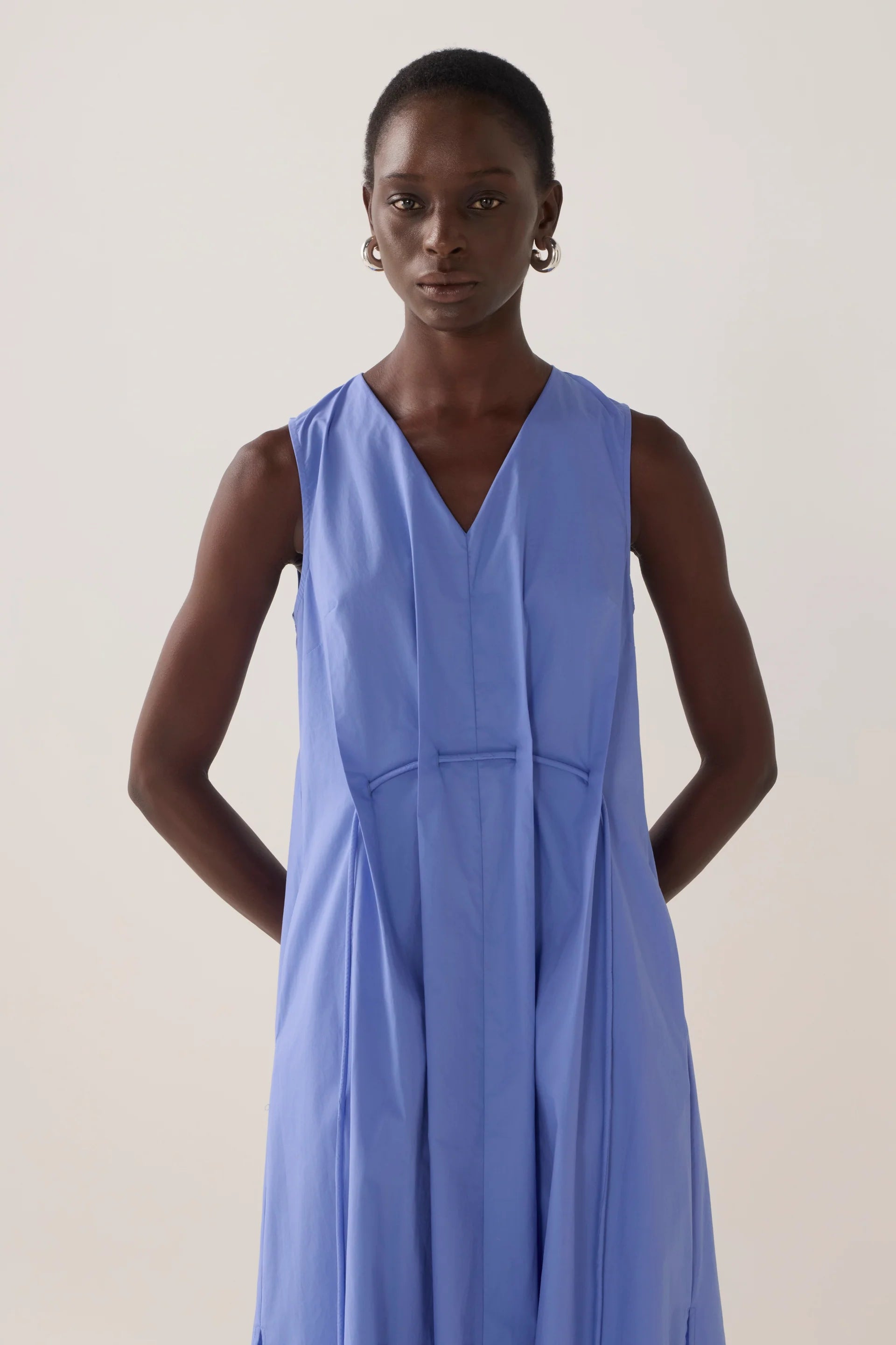 Frankie Dress | Cornflower Poplin