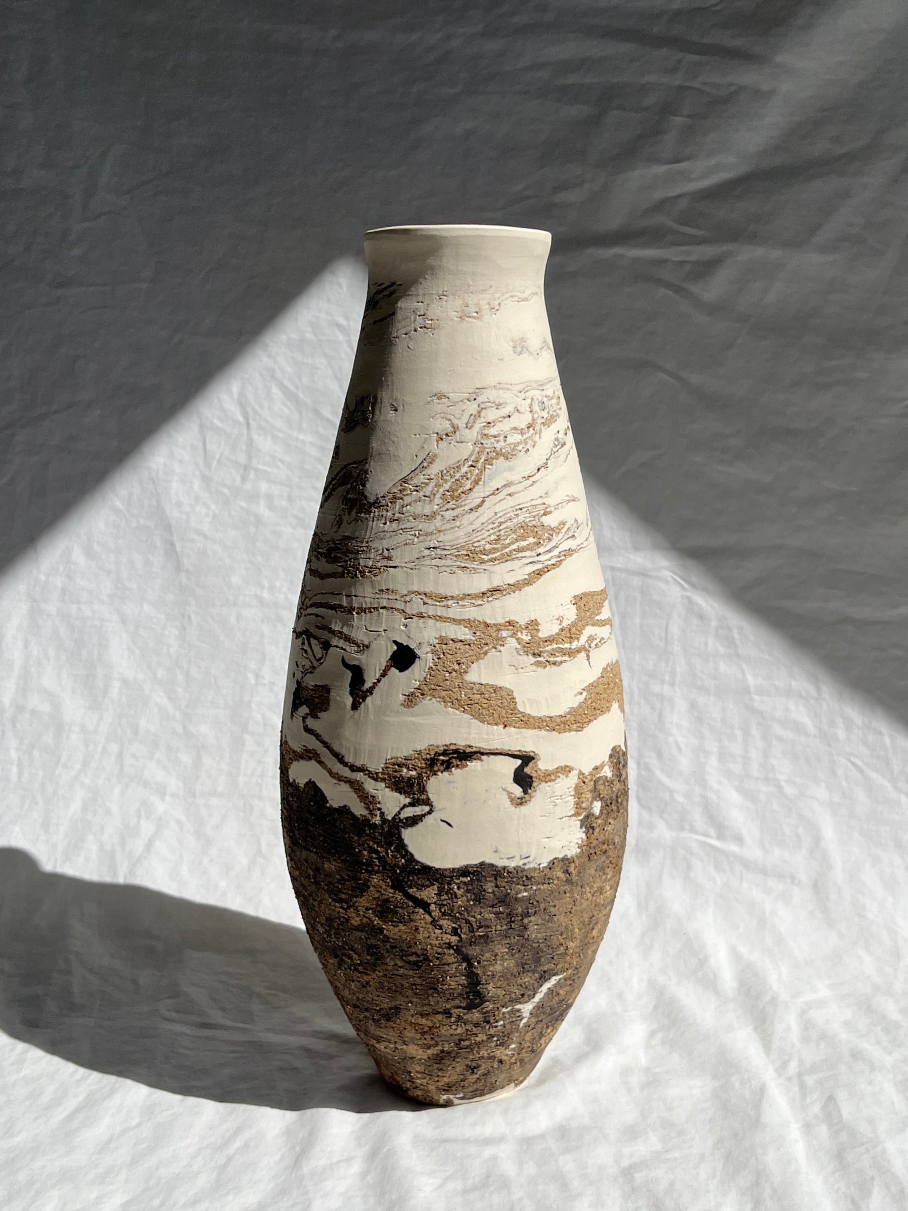 Marble Bottle Vase 2