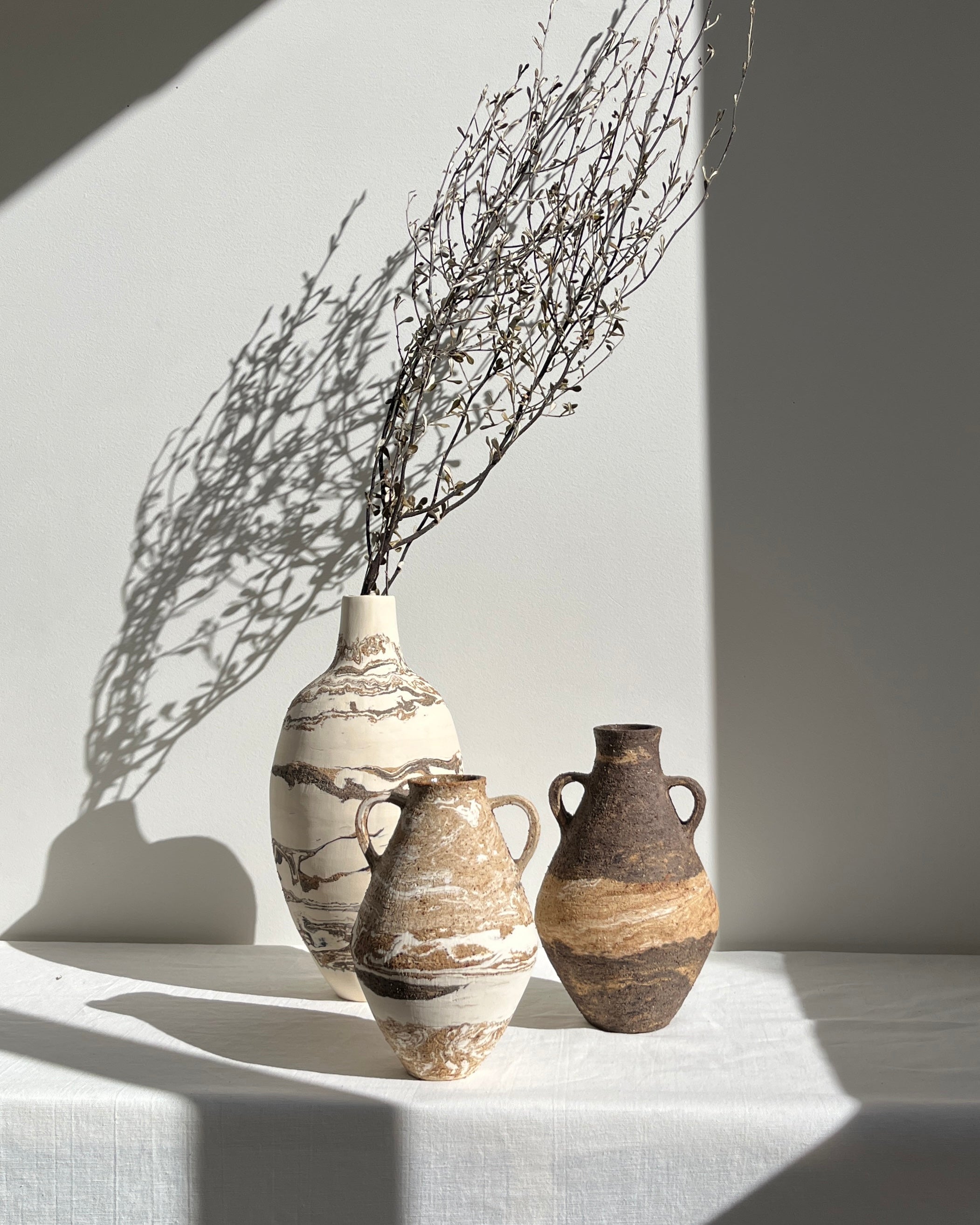 Marble Bottle Vase