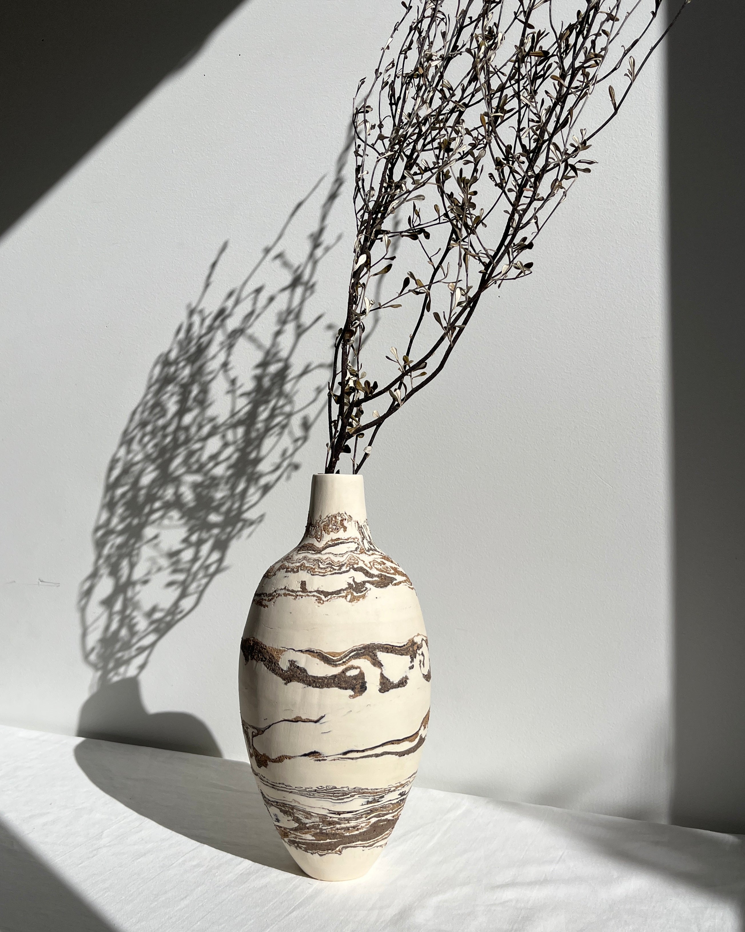 Marble Bottle Vase