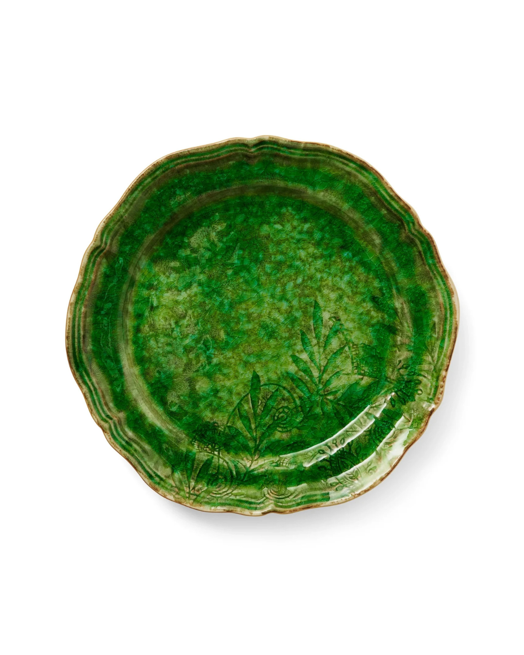 Arabesque Dinner Plate | Seaweed