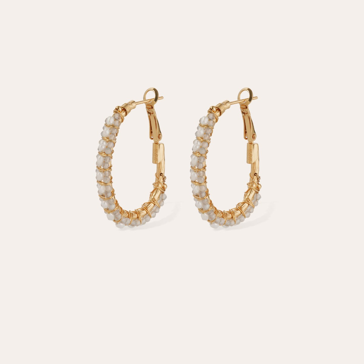 Lyre Hoop Earrings