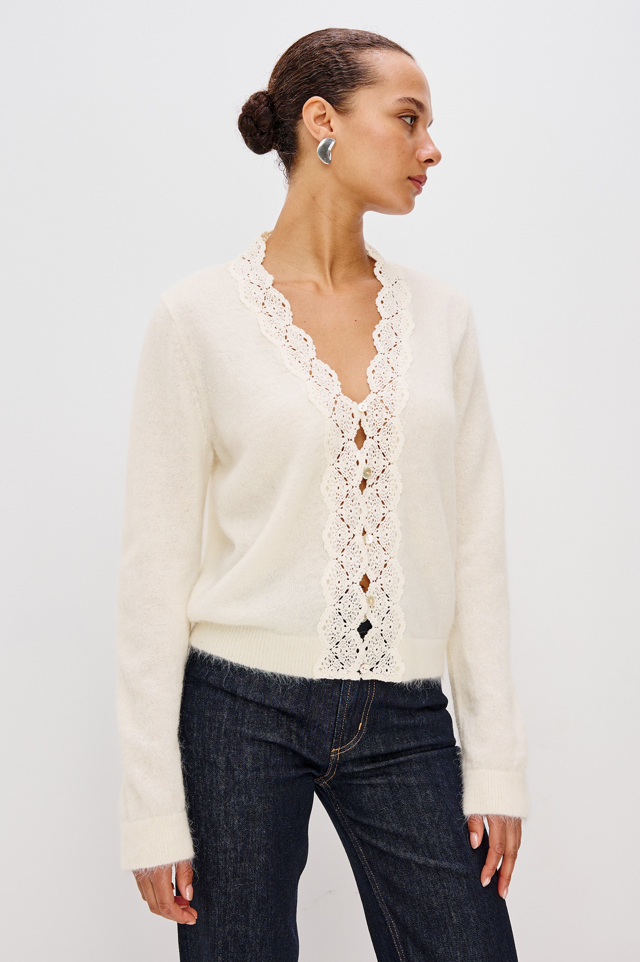 Mer Cardigan Ivory XS
