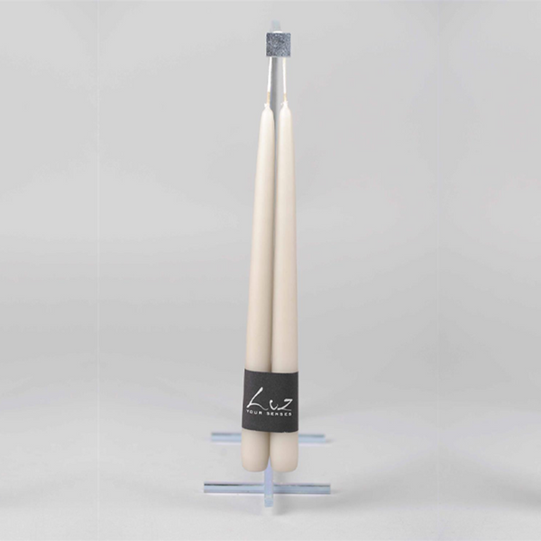 Taper Candle Pair | Moonstone