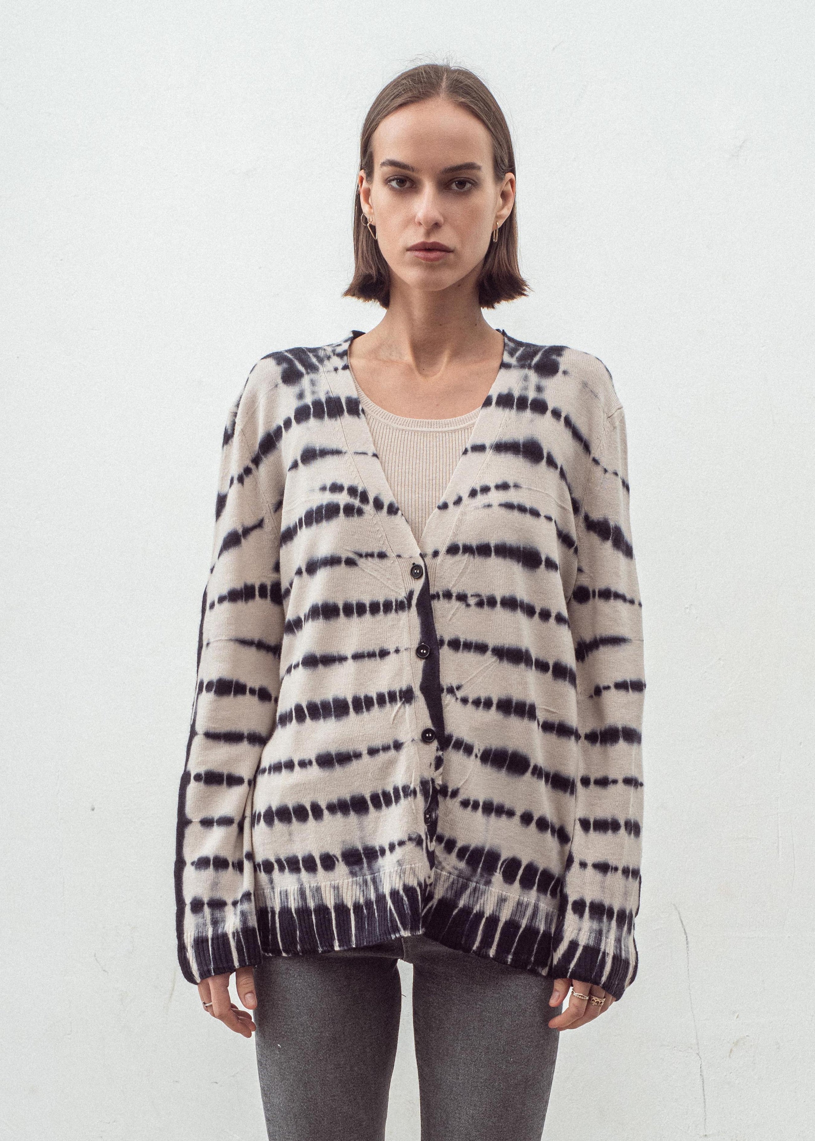 N.320 Tie Dye Cardigan | Cashmere Blend