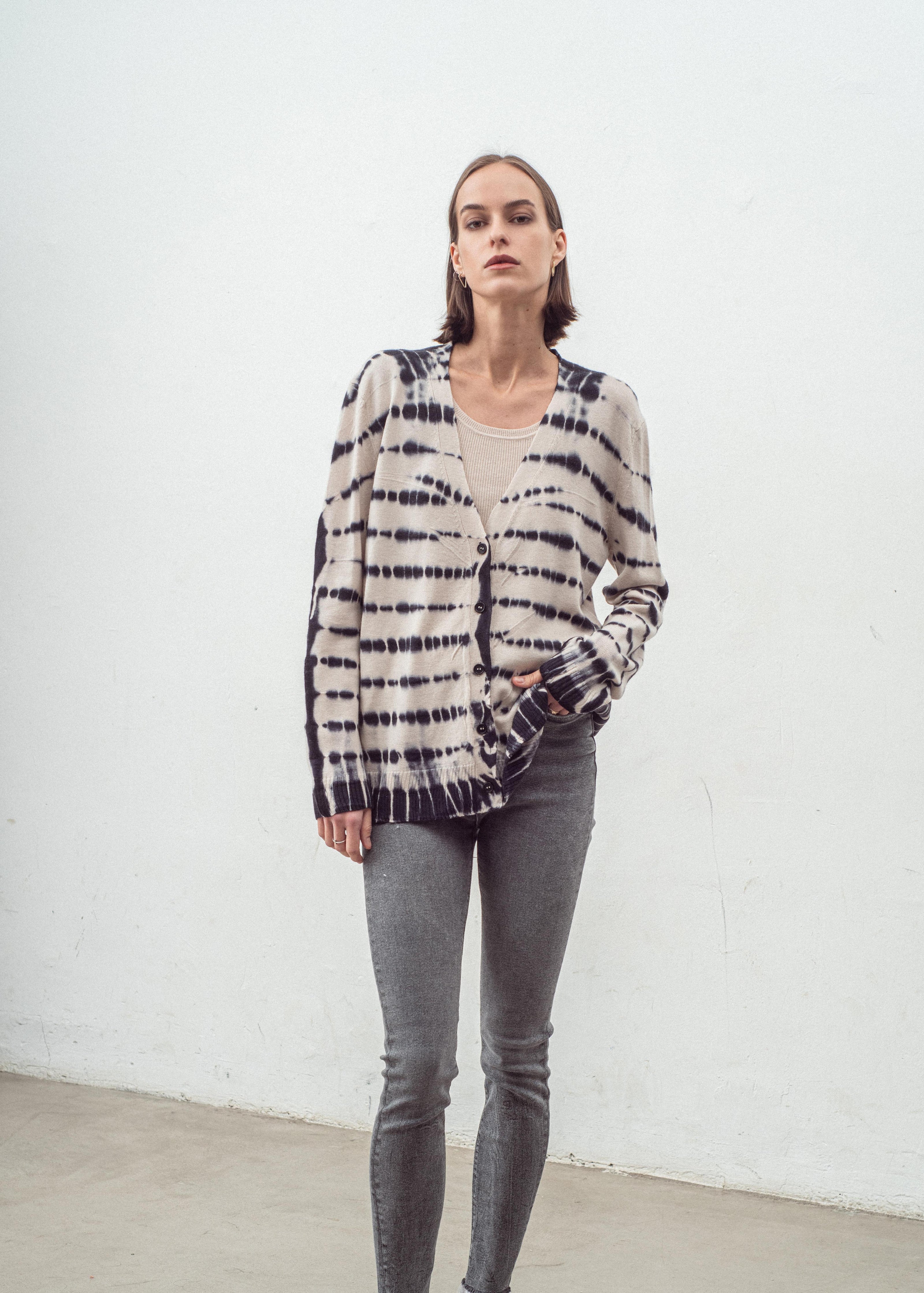N.320 Tie Dye Cardigan | Cashmere Blend