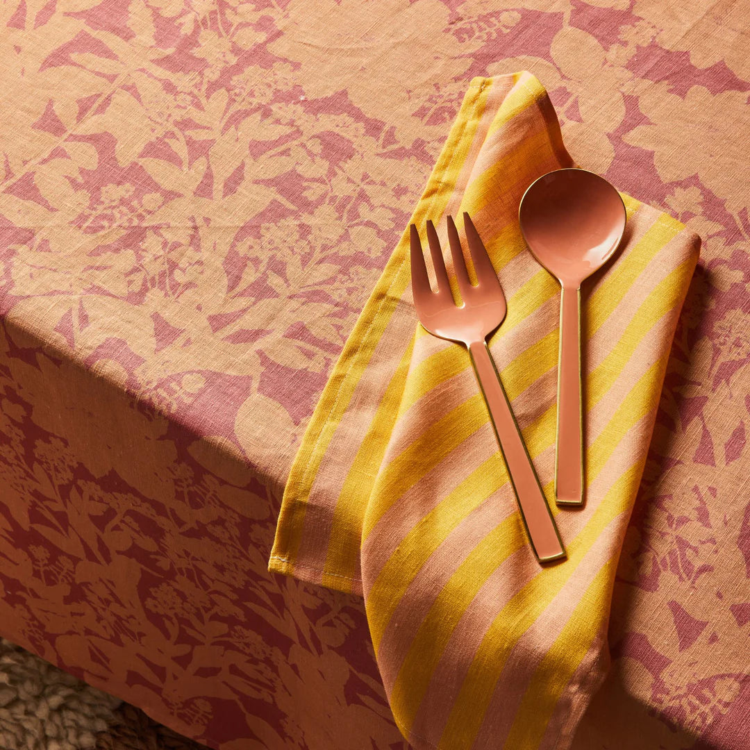 Thin Stripe Yellow Napkin | Set of 4