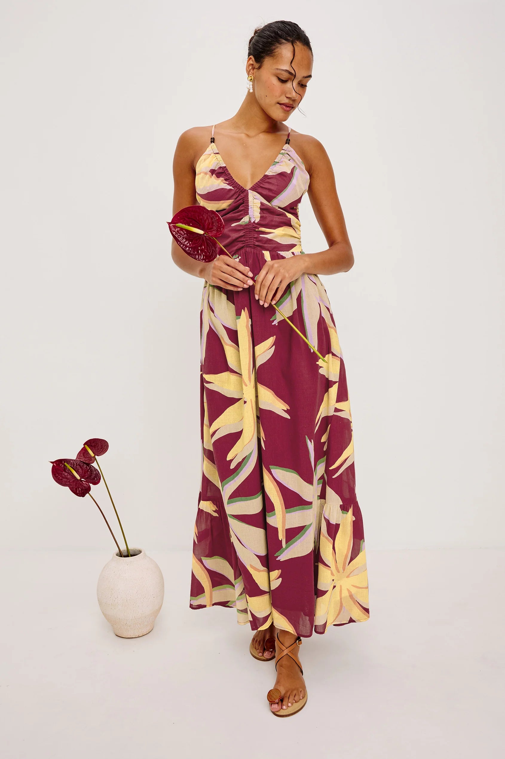 Palm Midi Dress