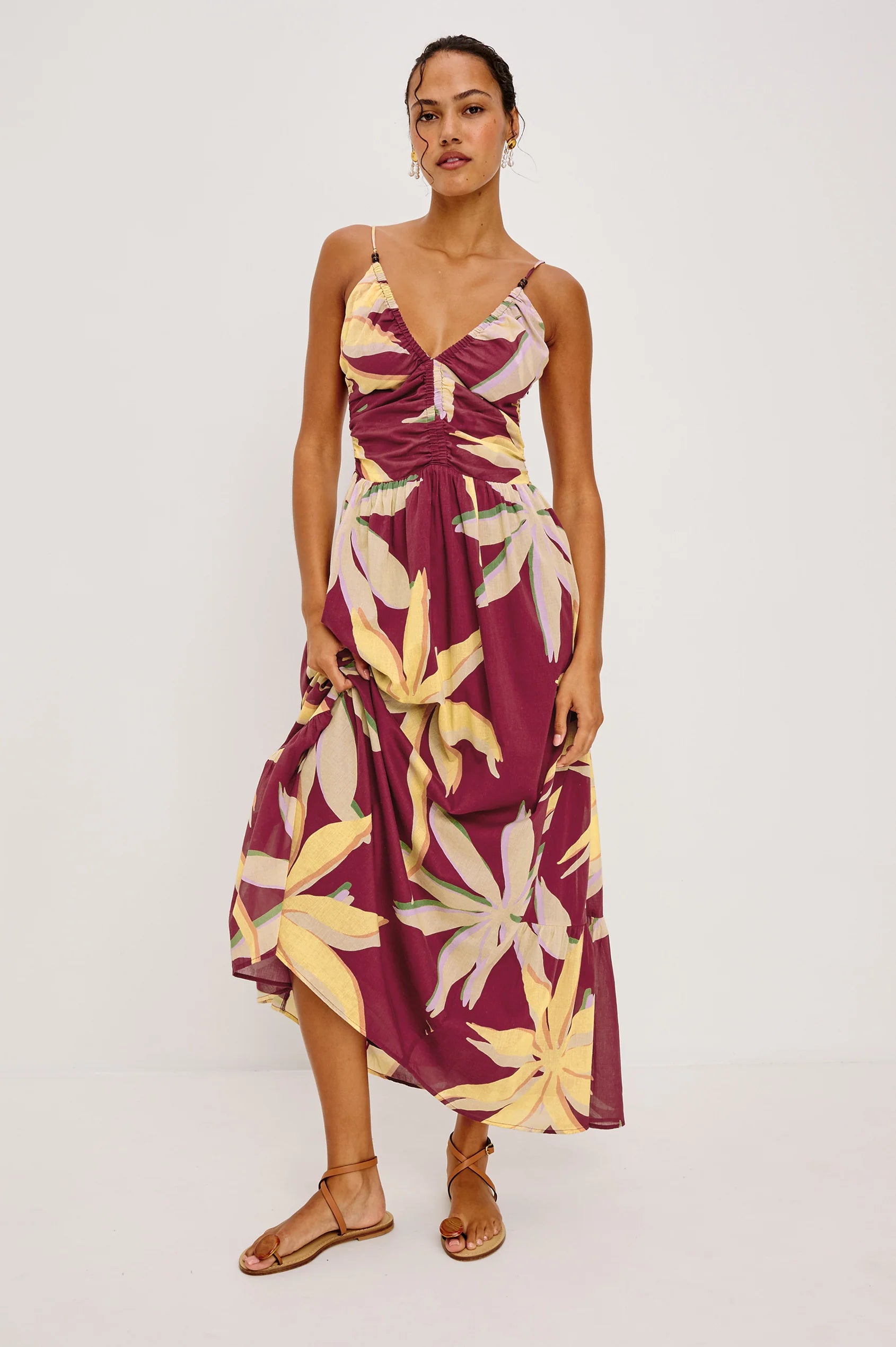 Palm Midi Dress
