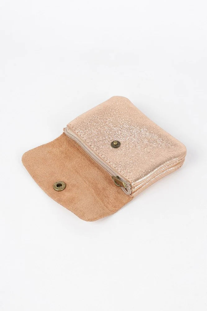 Coin Purse | Metallic Rose