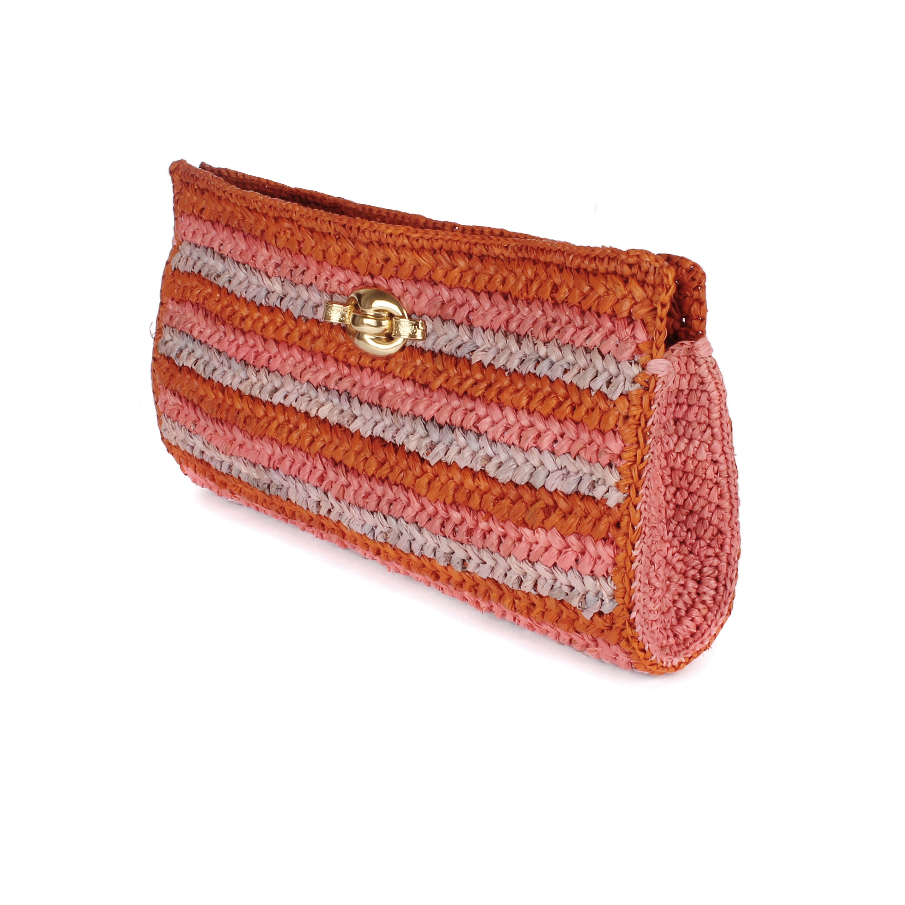 Uptown Raffia Clutch